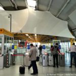Barrière tourniquet gare Rome-Fiumicino Leonardo Express