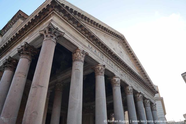 La Façade du Panthéon à Rome