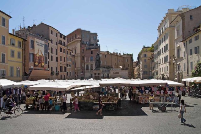 Marché du Campo de Fiori à Rome