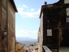 Excursion à Palestrina Rue Escaliers Vue Palestrina