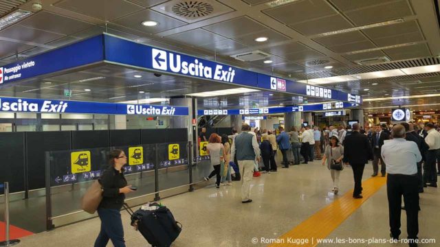 Sortie aéroport Rome Fiumicino