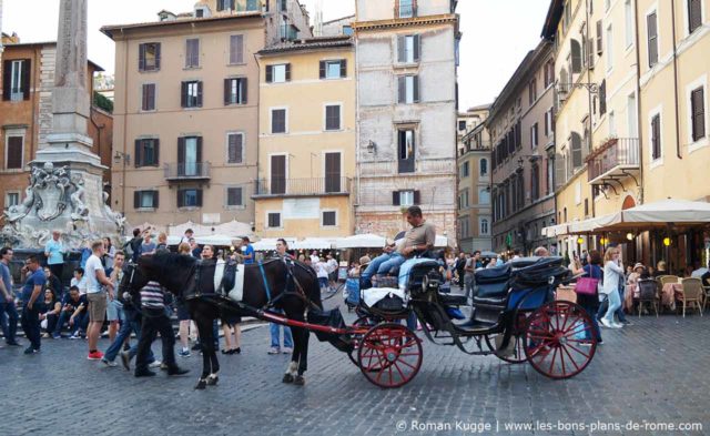 Visite de Rome en calèche