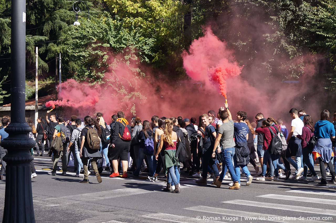 Manifestation à Rome
