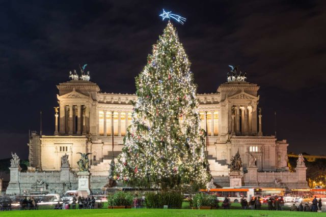 Il Vittoriano Sapin de Noël Rome