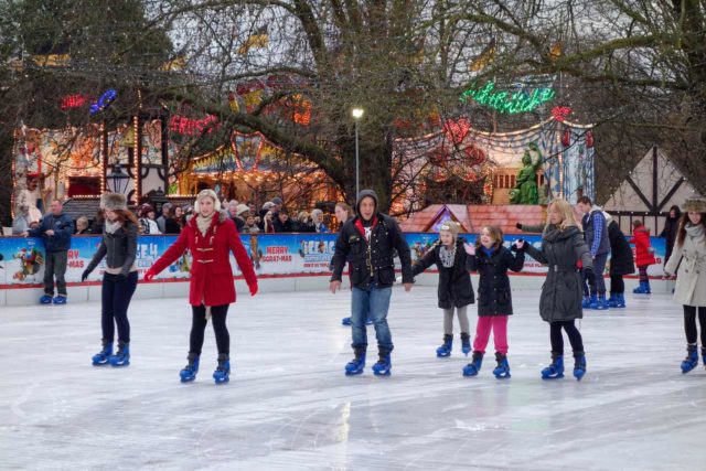 Patinoire de Noël à Rome