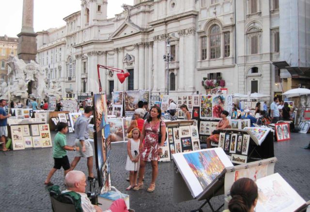 Place Navone Rome Artistes