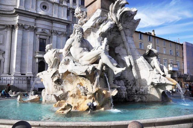 Place Navone Rome Fontaine Fontana dei Quattro Fiume