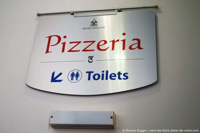 Musées du Vatican Rome Toilettes Pizzeria