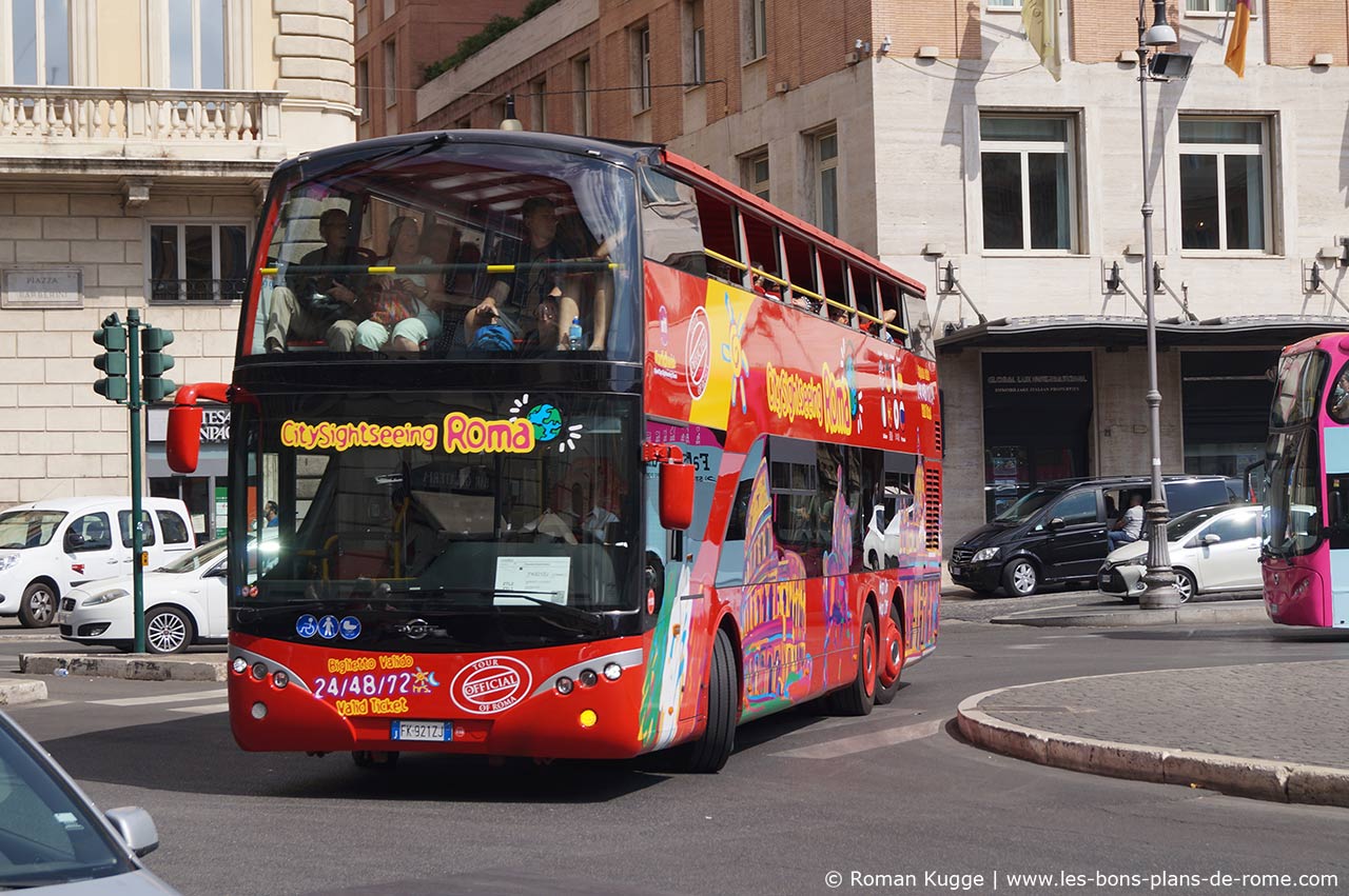 Bus touristique Hop-On Hop-Off Rome