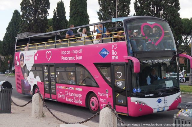 Bus touristique Hop-On Hop-Off Rome Gray Line
