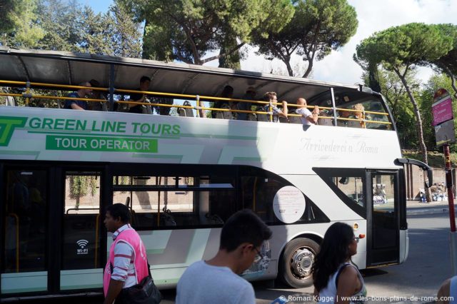 Bus touristique Hop-On Hop-Off Rome Green Line