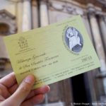 Billet pour les audiences du pape à Rome