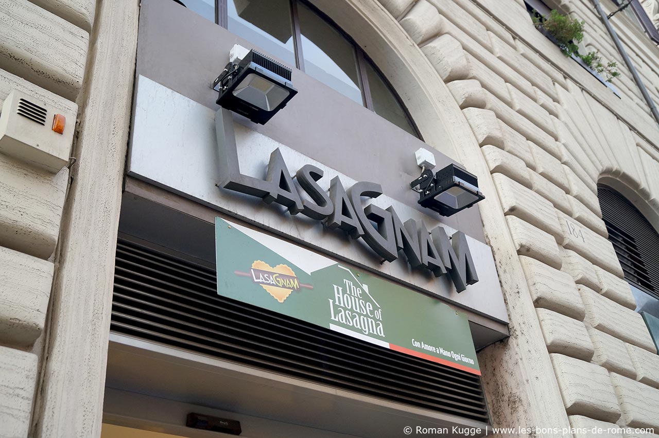 Lasagnam fast food lasagne à Rome