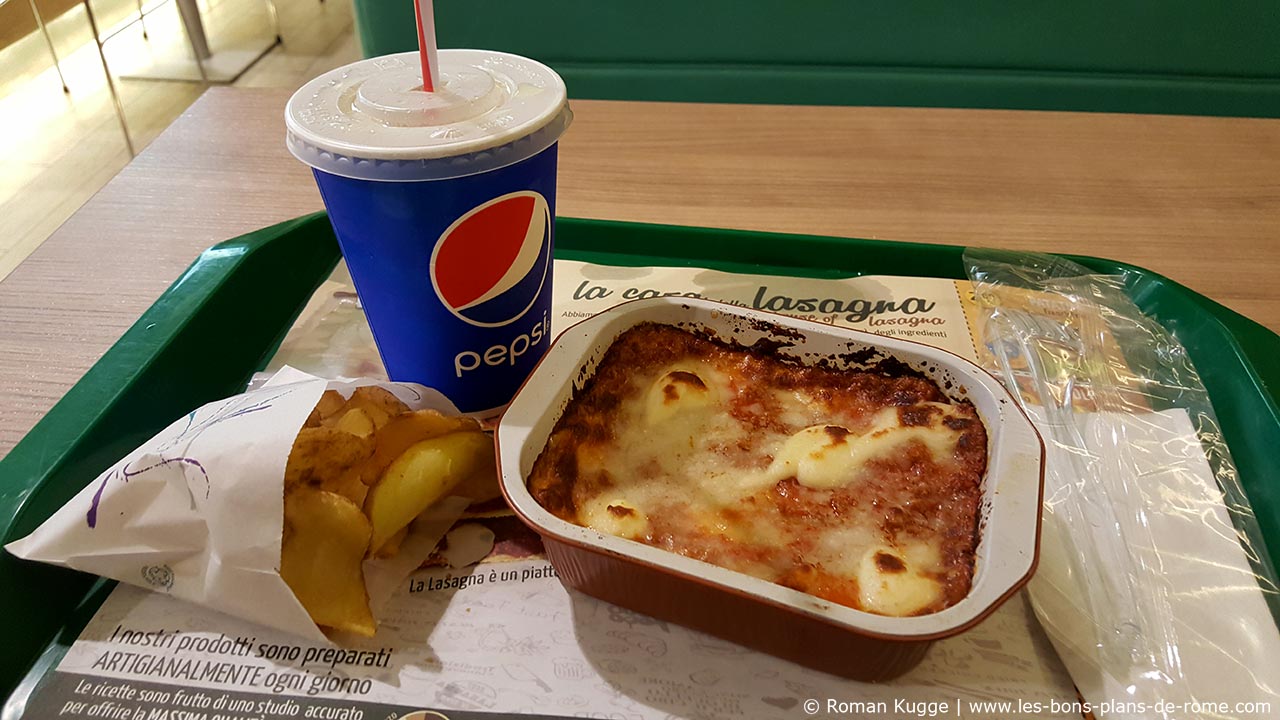 Lasagnam fast food lasagne à Rome